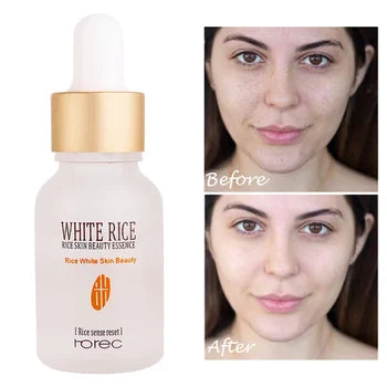 White Rice Face Serum Shrink Pores Brightening Whitening Cream Anti Aging Lines and Wrinkles for Glowing Skin Firm Care Essence
